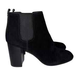 Tory Burch Casual Black Suede Ankle Boots Size 10.5